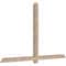 Ekena Millwork Eugene Smooth Timber Gable Bracket, Douglas Fir, 84"W x 53"H x 3 1/2"D x 3 1/2"F, 15/12 Pitch GBW084X53X0404EUG00SDF - alternate 4